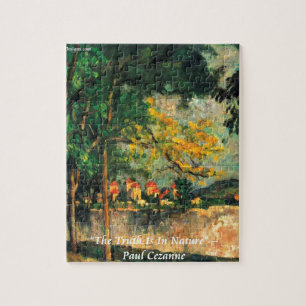 Paul Cezanne Naturmalerei & Zitat Puzzle