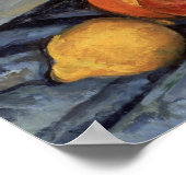 Paul Cezanne - Obst und ein Jug am Tisch Poster (Ecke)