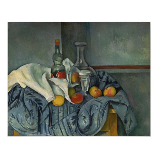 Paul Cezanne | Peppermint Flasche, 1893-95 (Öl) Poster (Vorderseite)