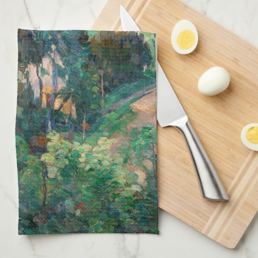 Paul Cezanne - Pine tree in Estaque Geschirrtuch (Viertel Falte)