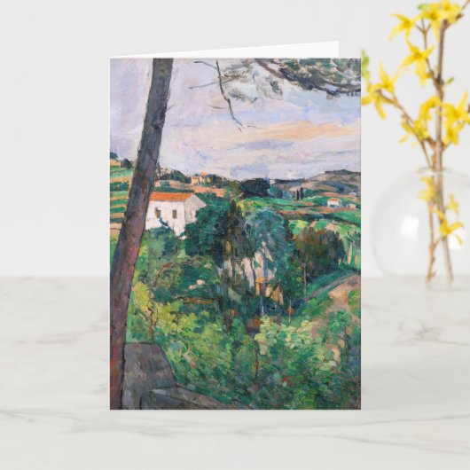 Paul Cezanne - Pine tree in Estaque Karte (Gelbe Blume)