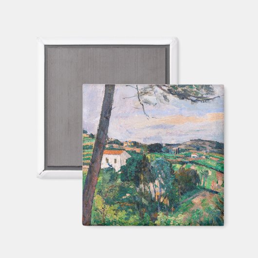 Paul Cezanne - Pine tree in Estaque Magnet (Vorderseite/Rückseite)
