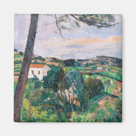 Paul Cezanne - Pine tree in Estaque Magnet (Vorne)