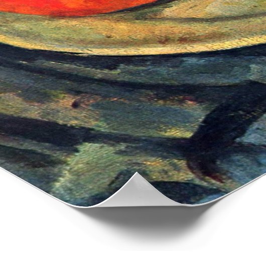 Paul Cezanne - Pomegranate und Pears Still Life Poster (Ecke)