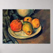 Paul Cezanne - Pomegranate und Pears Still Life Poster (Vorne)