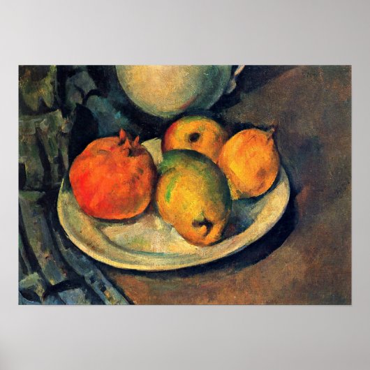 Paul Cezanne - Pomegranate und Pears Still Life Poster (Vorne)