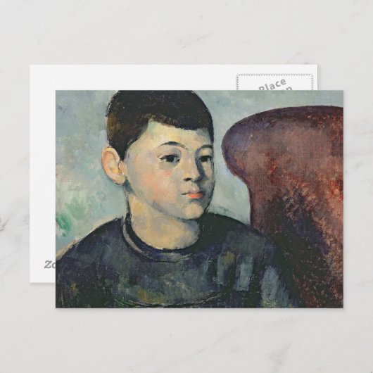 Paul Cezanne | Portrait des Sohn des Künstlers, 18 Postkarte (Vorne/Hinten)