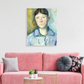 Paul Cezanne | Portrait von Madame Cezanne, 1885-1 Leinwanddruck (Insitu (Wohnzimmer))