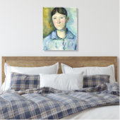 Paul Cezanne | Portrait von Madame Cezanne, 1885-1 Leinwanddruck (Insitu (Schlafzimmer))