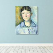 Paul Cezanne | Portrait von Madame Cezanne, 1885-1 Leinwanddruck (Insitu (Holzboden))