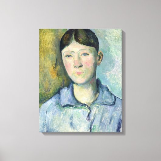 Paul Cezanne | Portrait von Madame Cezanne, 1885-1 Leinwanddruck (Vorderseite)