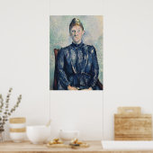 Paul Cezanne | Portrait von Madame Cezanne, c.1890 Poster (Küche)