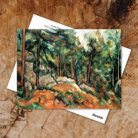 Paul Cezanne Postcard in der Waldlandschaft Postkarte