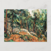 Paul Cezanne Postcard in der Waldlandschaft Postkarte (Vorderseite)