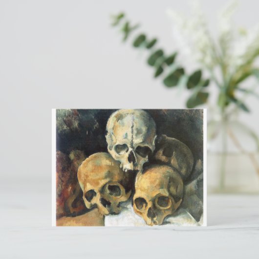 Paul Cézanne - Pyramide der Schädel Postkarte (Stehend Vorderseite)