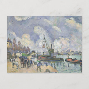 Paul Cezanne   Quai de Bercy, Paris, 1873-75 Postkarte