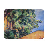 Paul Cezanne | Roter Gestein, c.1895 (Öl auf Leinw Magnet (Horizontal)