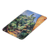 Paul Cezanne | Roter Gestein, c.1895 (Öl auf Leinw Magnet (Linke Seite)
