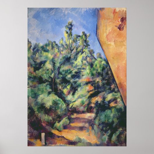 Paul Cezanne | Roter Gestein, c.1895 (Öl auf Leinw Poster (Vorne)