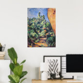 Paul Cezanne | Roter Gestein, c.1895 (Öl auf Leinw Poster (Heimbüro)