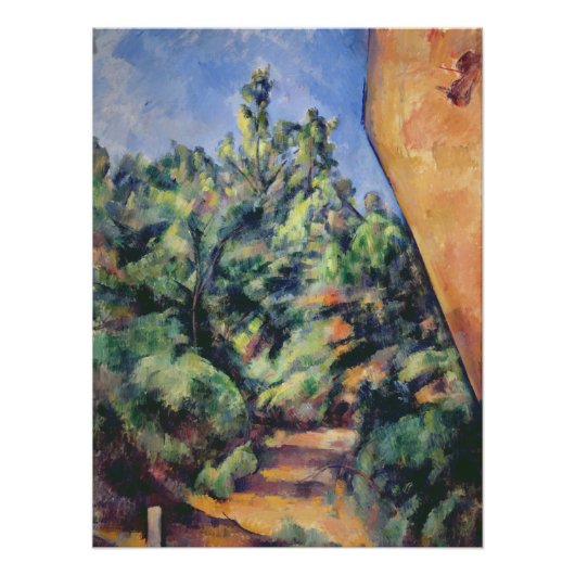 Paul Cezanne | Roter Gestein, c.1895 (Öl auf Leinw Poster (Vorderseite)