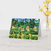 Paul Cezanne - Schloss von Medan Karte (Gelbe Blume)