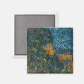 Paul Cezanne - Schwarzes Schloss Magnet (Vorderseite/Rückseite)