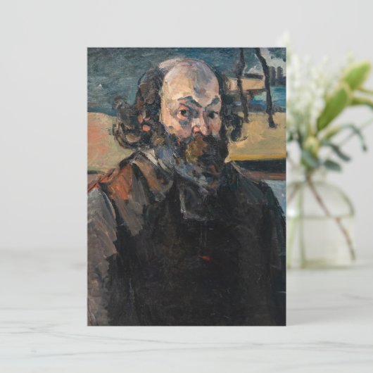 Paul Cezanne - Selbstportrait Einladung (Stehend Vorderseite)