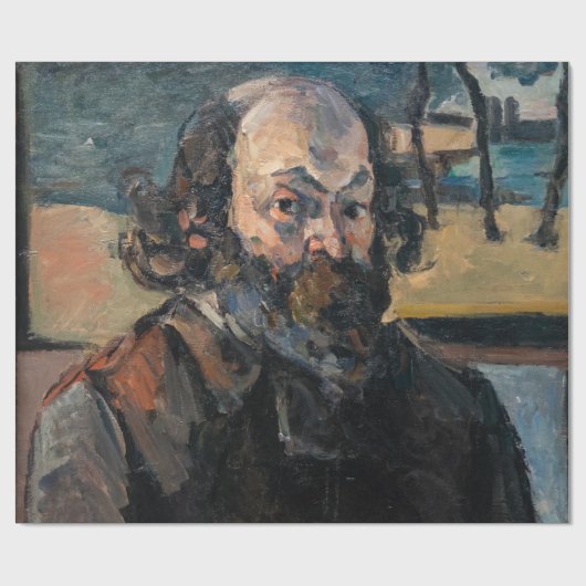 Paul Cezanne - Selbstportrait Geschenkpapier (Flach)