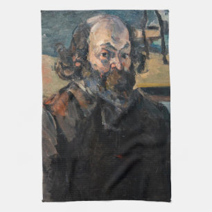 Paul Cezanne - Selbstportrait Geschirrtuch
