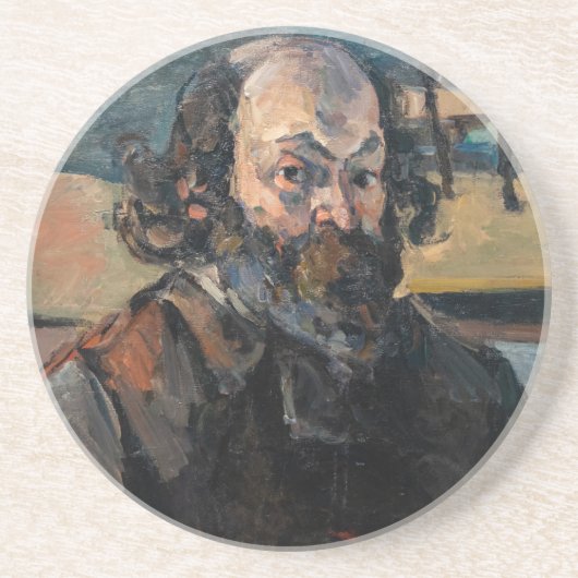 Paul Cezanne - Selbstportrait Getränkeuntersetzer (Vorne)