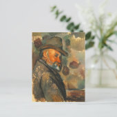 Paul Cezanne - Selbstportrait in einem Filzhut Postkarte (Stehend Vorderseite)