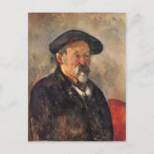 Paul Cezanne - Selbstportrait mit Beret Postkarte (Vorderseite)