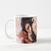 Paul Cezanne - Selbstportrait mit rosa Hintergrund Kaffeetasse (Links)