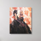 Paul Cezanne - Selbstportrait mit rosa Hintergrund Leinwanddruck (Vorderseite)