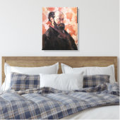 Paul Cezanne - Selbstportrait mit rosa Hintergrund Leinwanddruck (Insitu (Schlafzimmer))