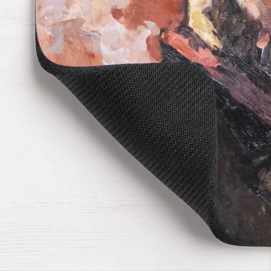 Paul Cezanne - Selbstportrait mit rosa Hintergrund Mousepad (Ecke)