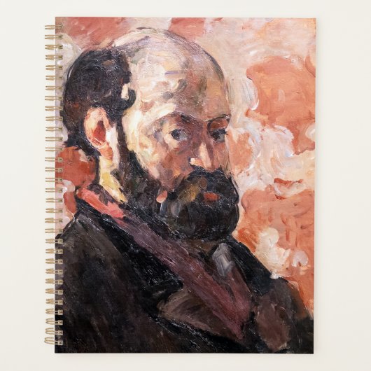 Paul Cezanne - Selbstportrait mit rosa Hintergrund Planer (Vorderseite)