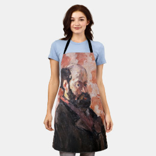 Paul Cezanne - Selbstportrait mit rosa Hintergrund Schürze