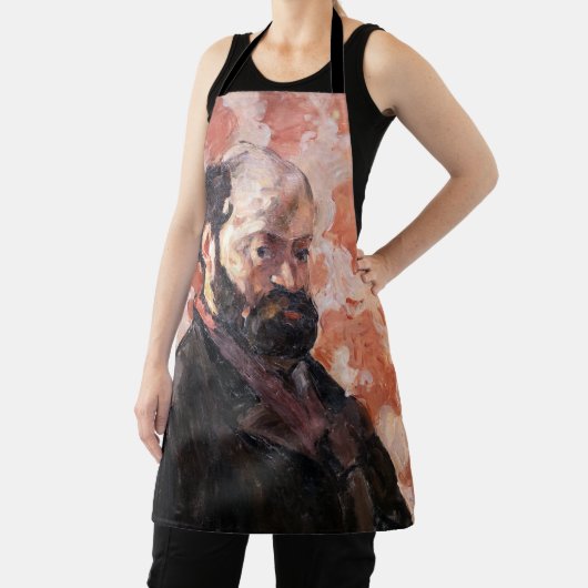 Paul Cezanne - Selbstportrait mit rosa Hintergrund Schürze (InSitu)