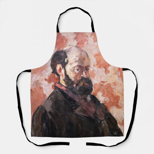 Paul Cezanne - Selbstportrait mit rosa Hintergrund Schürze (Vorderseite)