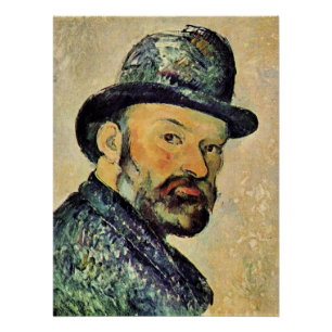 Paul Cezanne, Selbstportrait, Poster