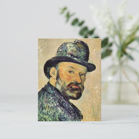 Paul Cezanne, Selbstportrait, Postkarte (Stehend Vorderseite)