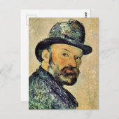 Paul Cezanne, Selbstportrait, Postkarte (Vorne/Hinten)