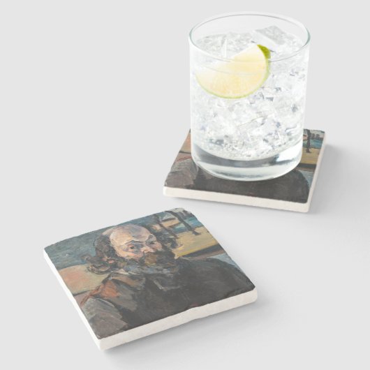 Paul Cezanne - Selbstportrait Steinuntersetzer (Seitenansicht)