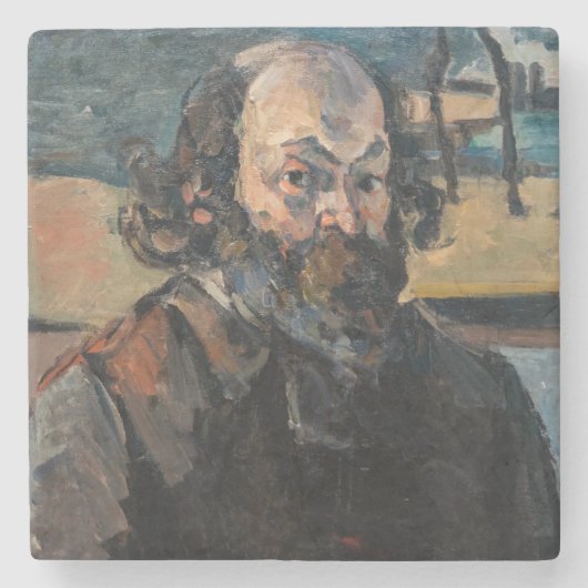 Paul Cezanne - Selbstportrait Steinuntersetzer (Vorderseite)