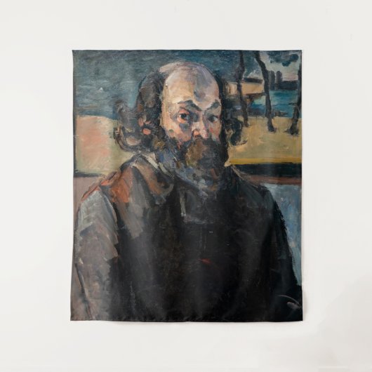 Paul Cezanne - Selbstportrait Wandteppich (Vorderseite)