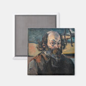 Paul Cezanne - Selbstporträt Magnet (Vorderseite/Rückseite)