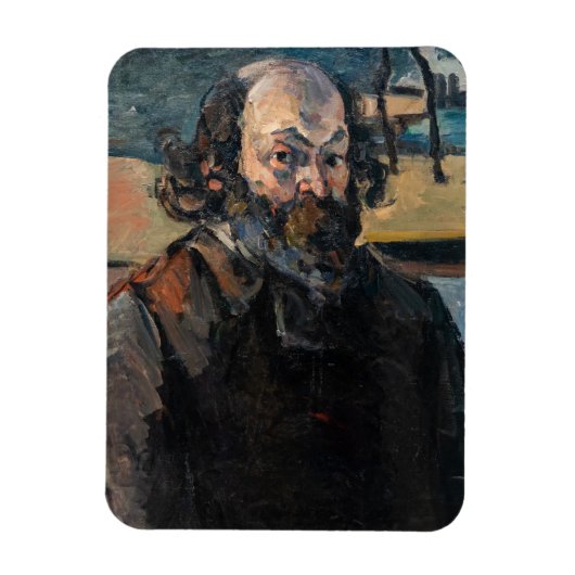 Paul Cezanne - Selbstporträt Magnet (Vertikal)