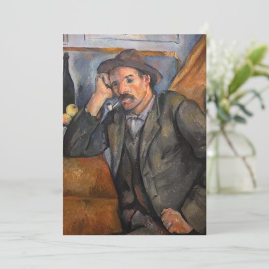 Paul Cezanne - Smoker Einladung (Stehend Vorderseite)